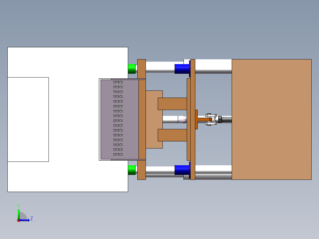 混合粉末成型机设计左视图