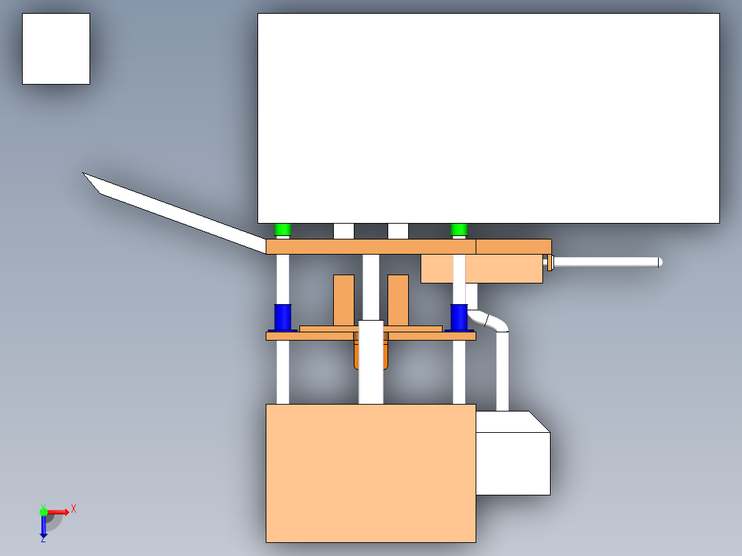 混合粉末成型机设计俯视图