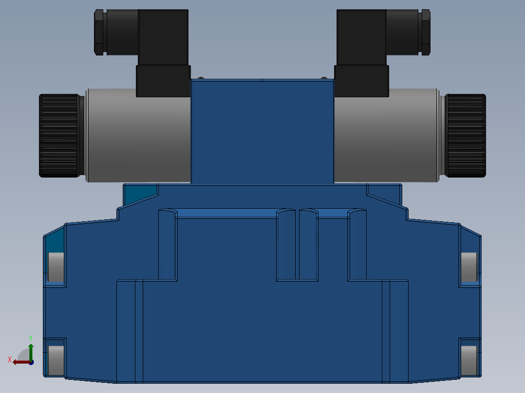 FWH-04直流插座式电液换向阀左视图