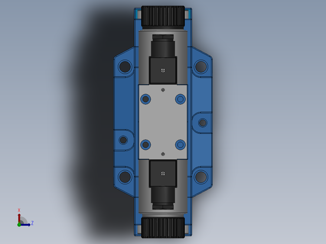 FWH-04直流插座式电液换向阀俯视图