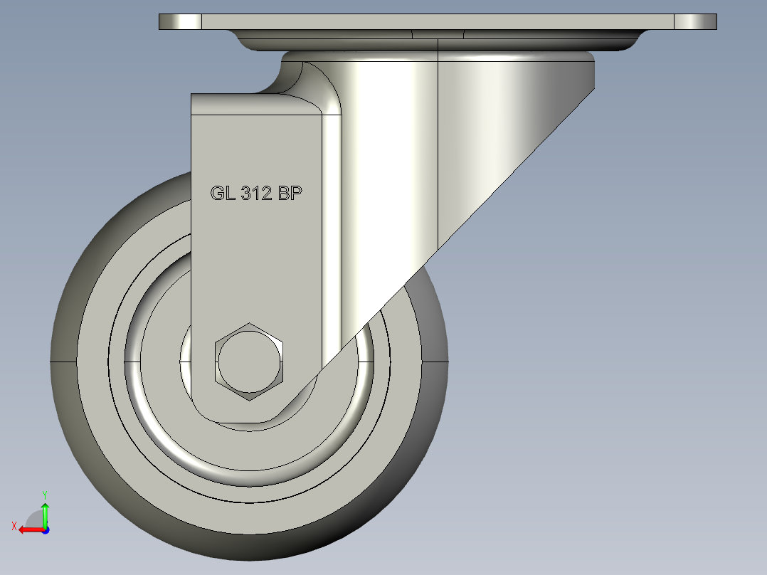 万向轮、脚轮(109)后视图