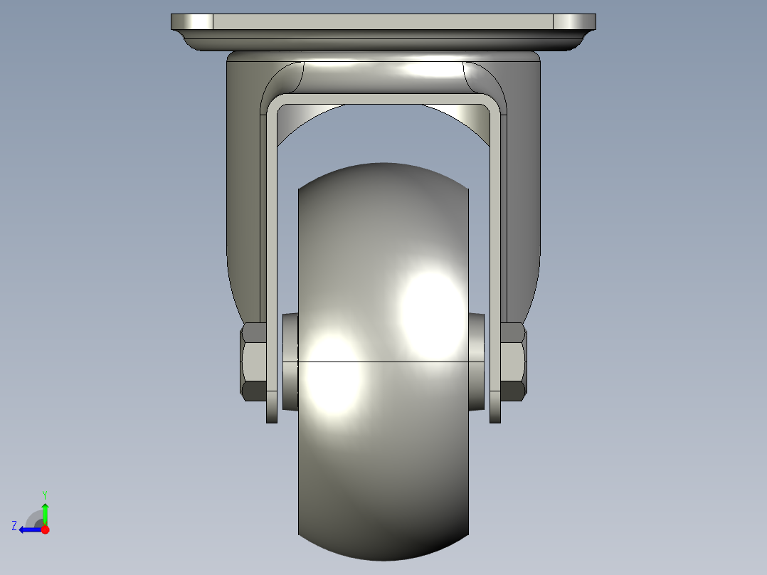 万向轮、脚轮(109)右视图