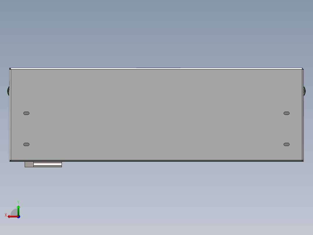 翻转传送机构后视图