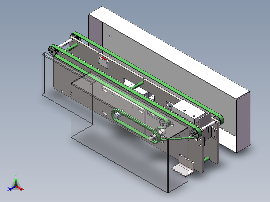 翻转传送机构正等轴测图