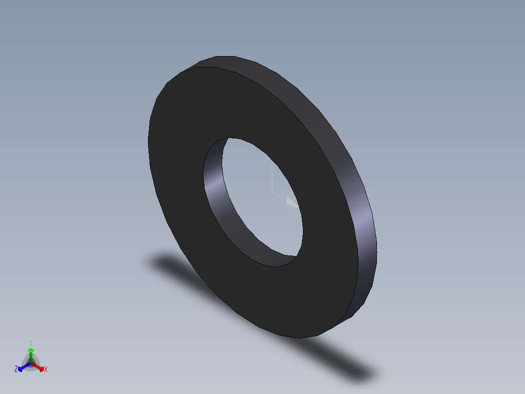平垫圈  401正等轴测图