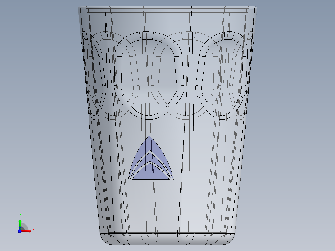 玻璃器子、杯子(20)前视图