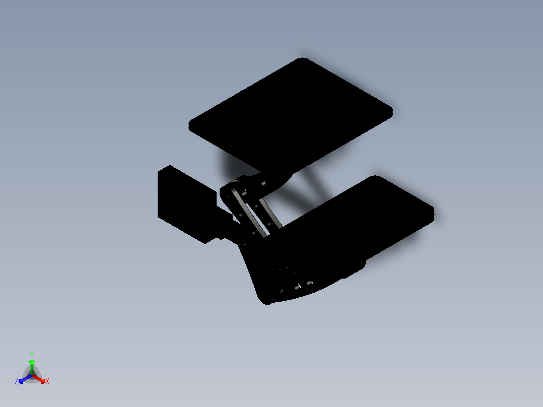 B2005283-笔记本电脑CNC支架主视图