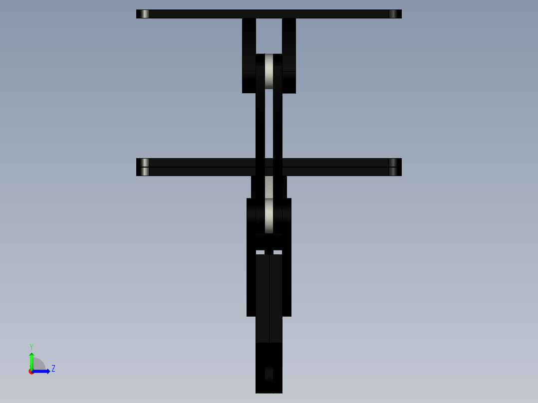 B2005283-笔记本电脑CNC支架左视图