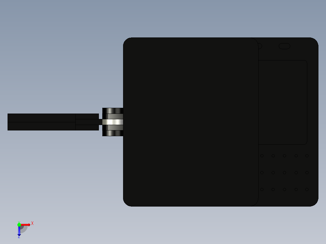 B2005283-笔记本电脑CNC支架俯视图