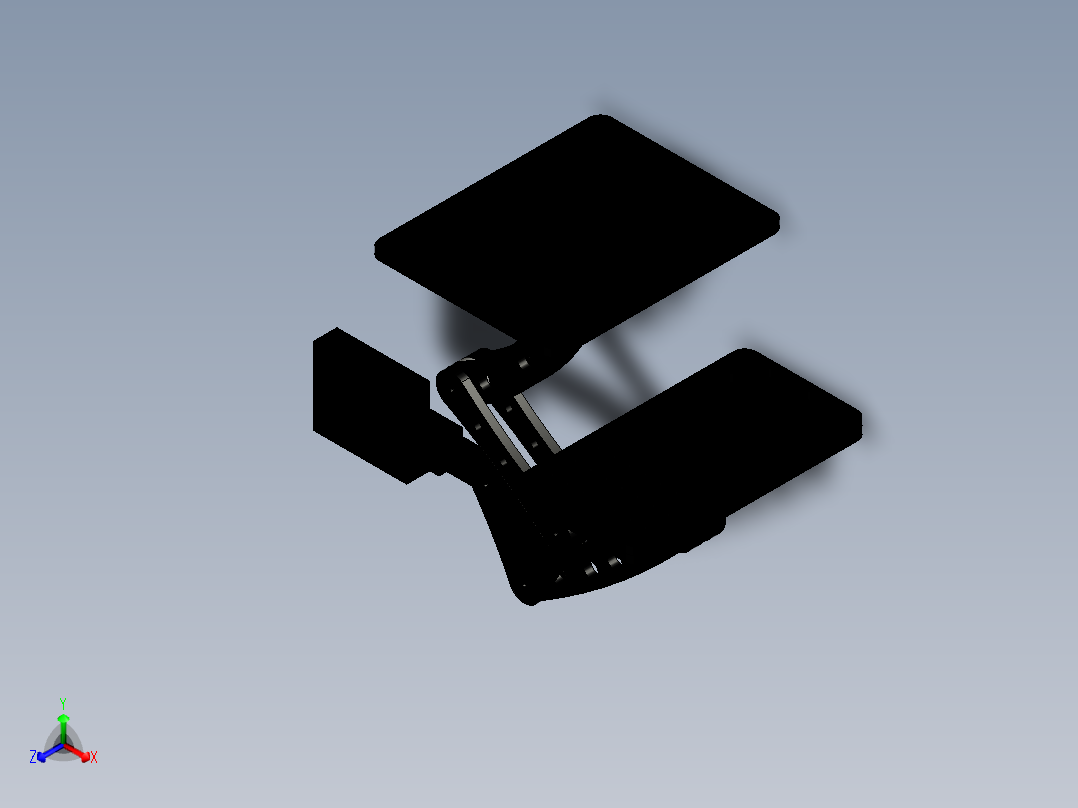 B2005283-笔记本电脑CNC支架正等轴测图