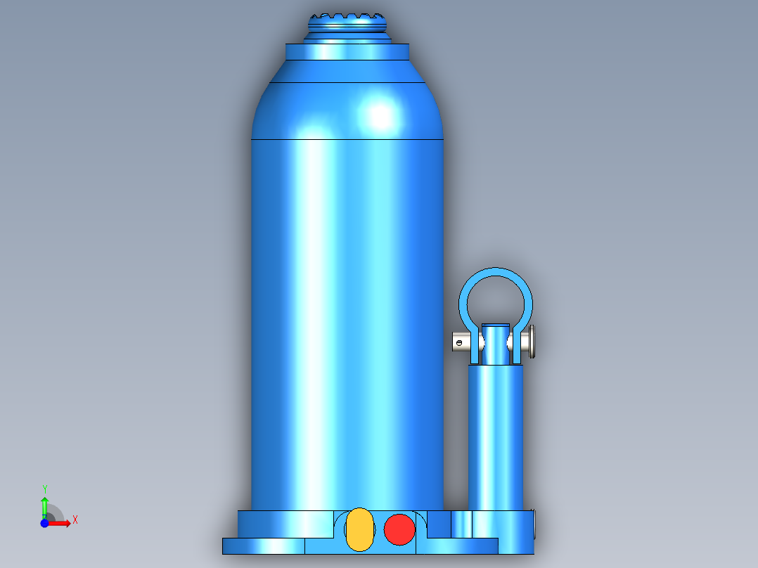 TAPARIA 液压瓶千斤顶 (HBJ-5)前视图