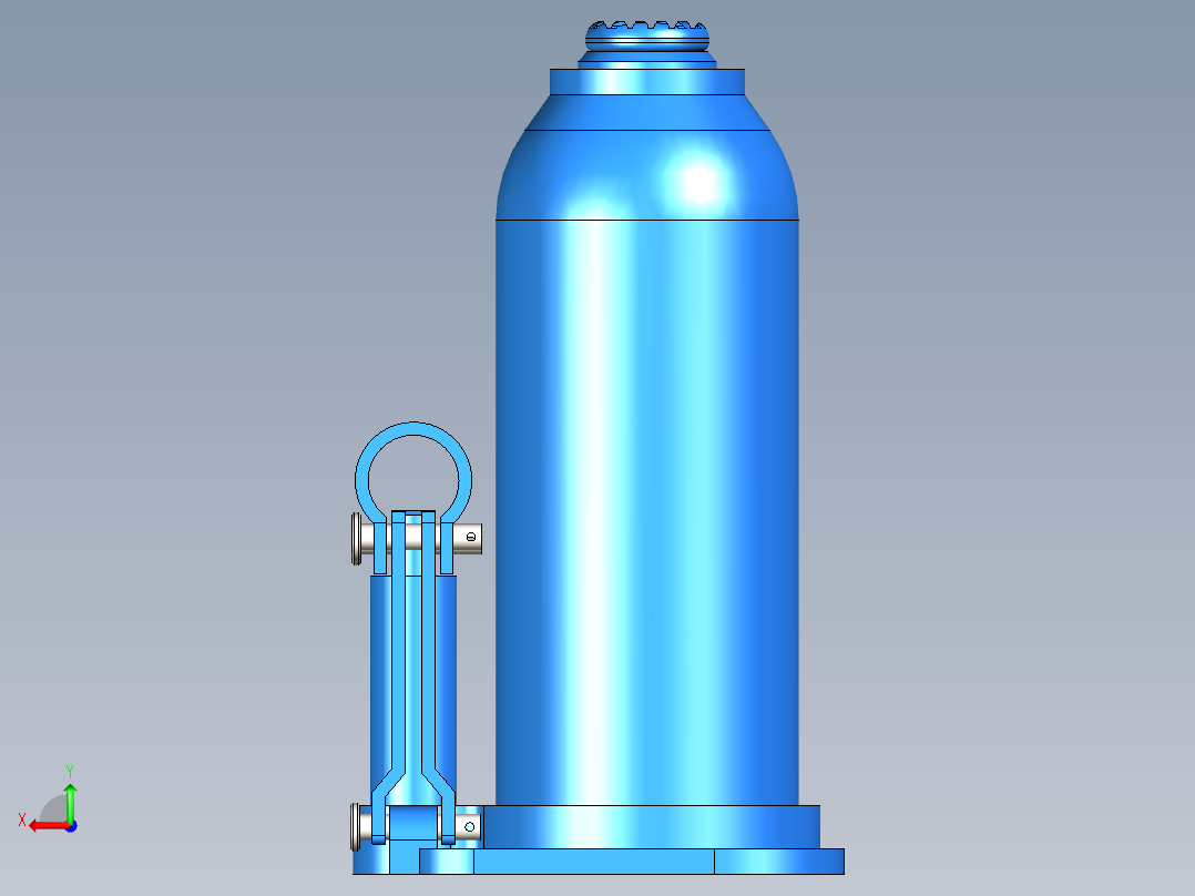 TAPARIA 液压瓶千斤顶 (HBJ-5)后视图