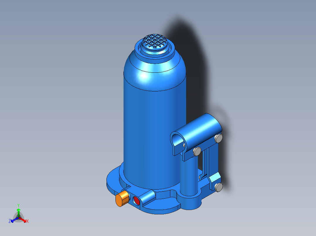 TAPARIA 液压瓶千斤顶 (HBJ-5)正等轴测图