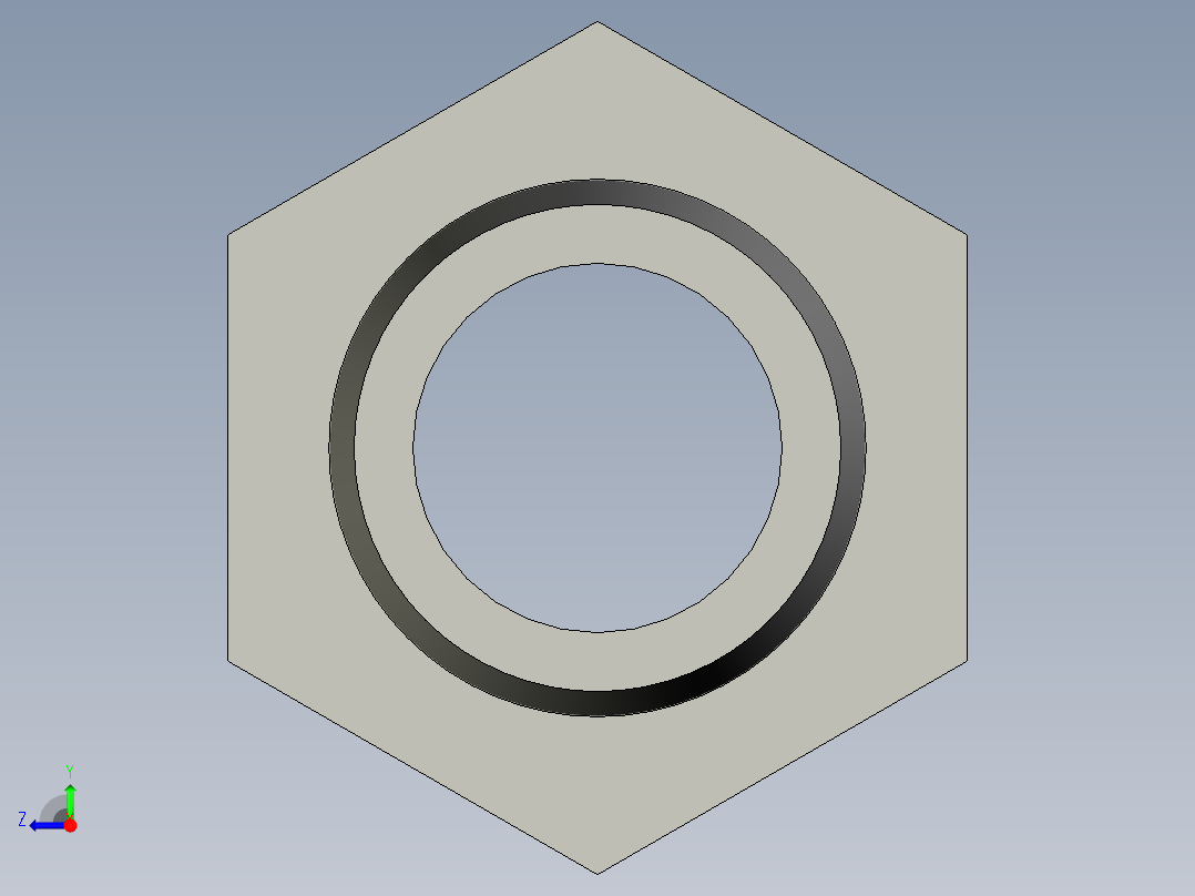 螺纹管水管接头-有边 [DN15X16]右视图
