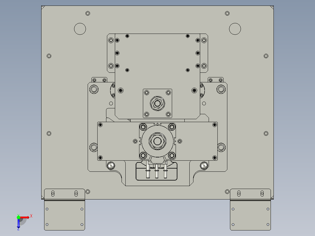 GM3系列法兰接头组装1俯视图