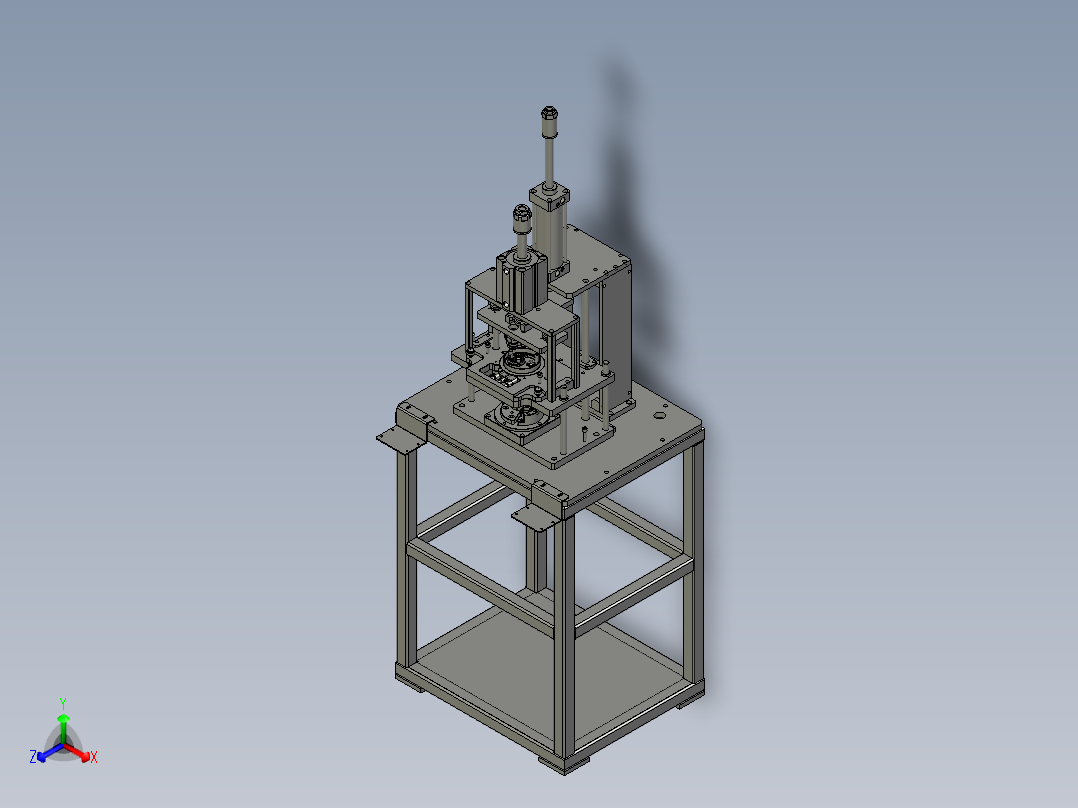 GM3系列法兰接头组装1正等轴测图