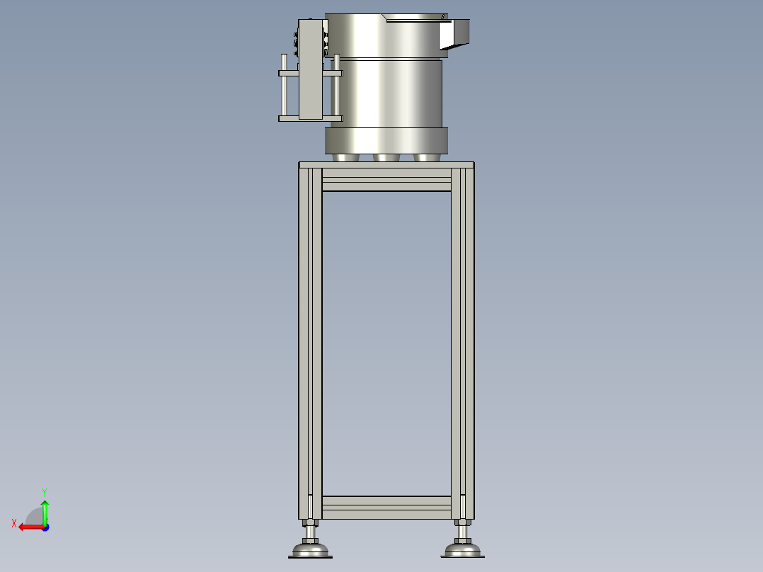 螺母上料组后视图