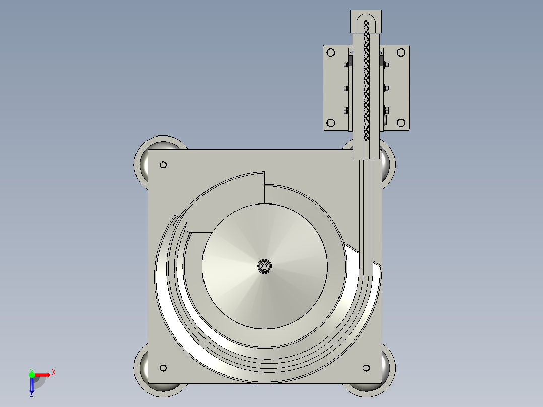 螺母上料组俯视图