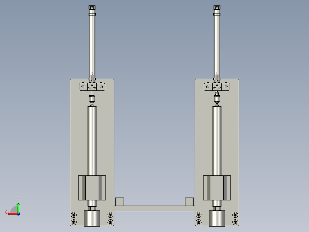 封边机-左右归正装配-0000后视图