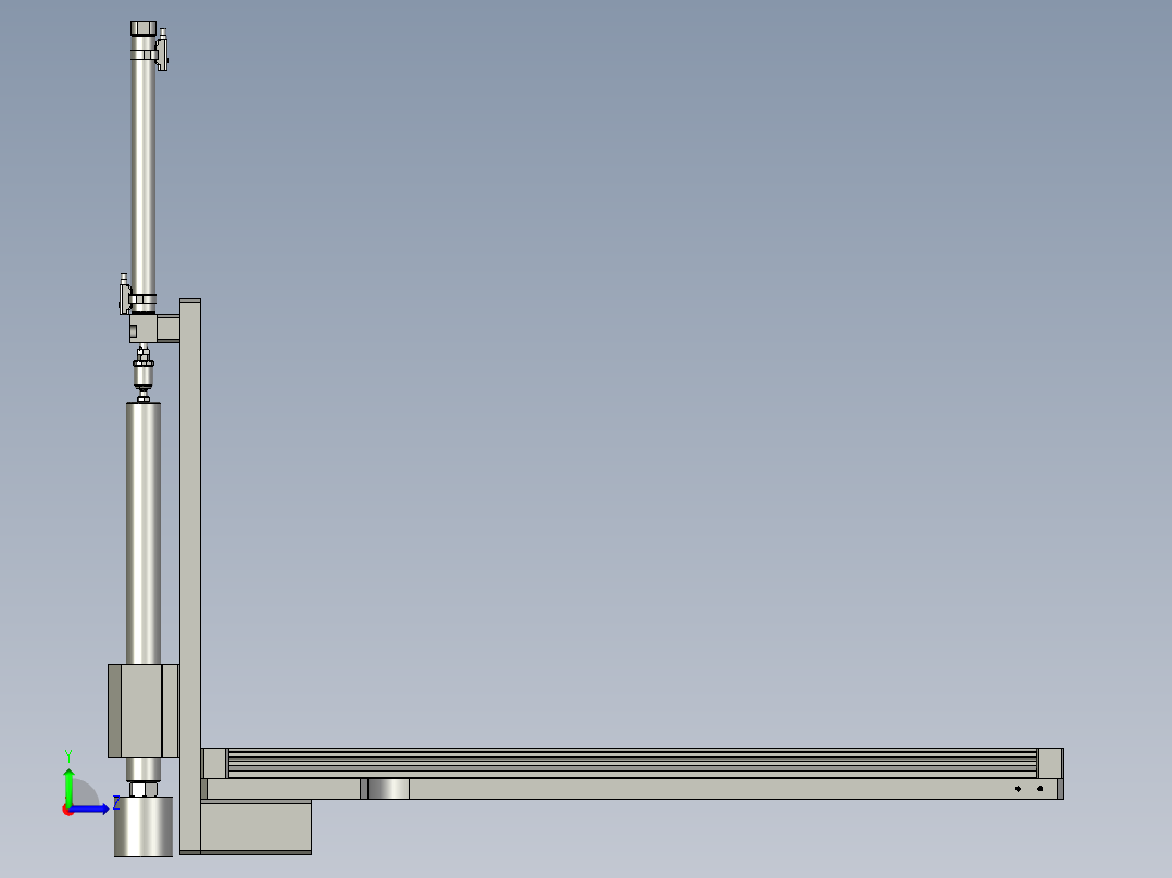封边机-左右归正装配-0000左视图