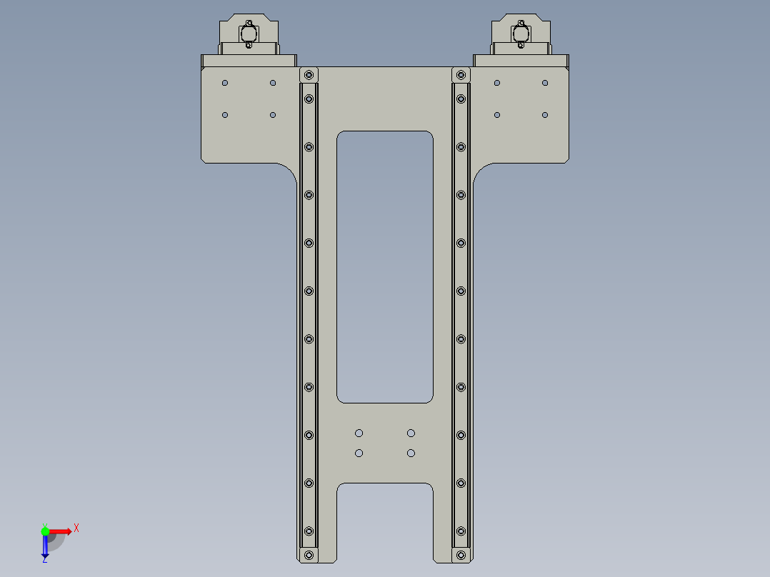 封边机-左右归正装配-0000俯视图