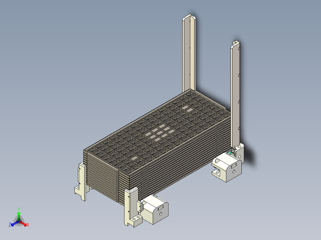 分tray盘机构主视图