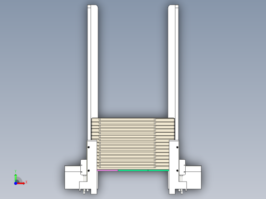 分tray盘机构前视缩略图