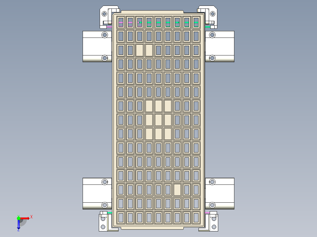 分tray盘机构俯视图