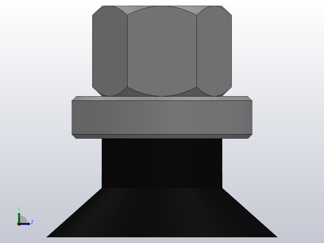 ZHP系列内螺纹垂直接管真空吸盘[ZHP-IA120-n5]左视图