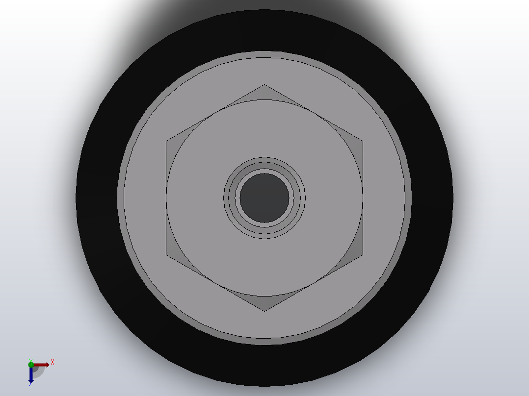 ZHP系列内螺纹垂直接管真空吸盘[ZHP-IA120-n5]俯视图