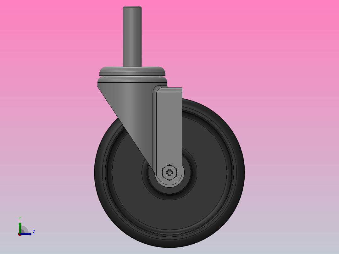 脚轮Colson-3_00614_449 MTG7左视图