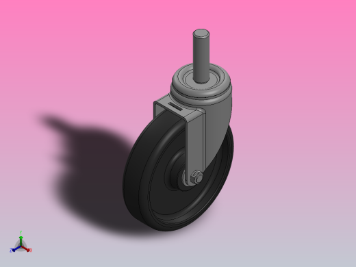 脚轮Colson-3_00614_449 MTG7正等轴测缩略图