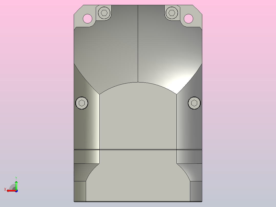 ZJGH090-L2 16-80-100-M6精密型ZJGH90转角行星减速机后视图