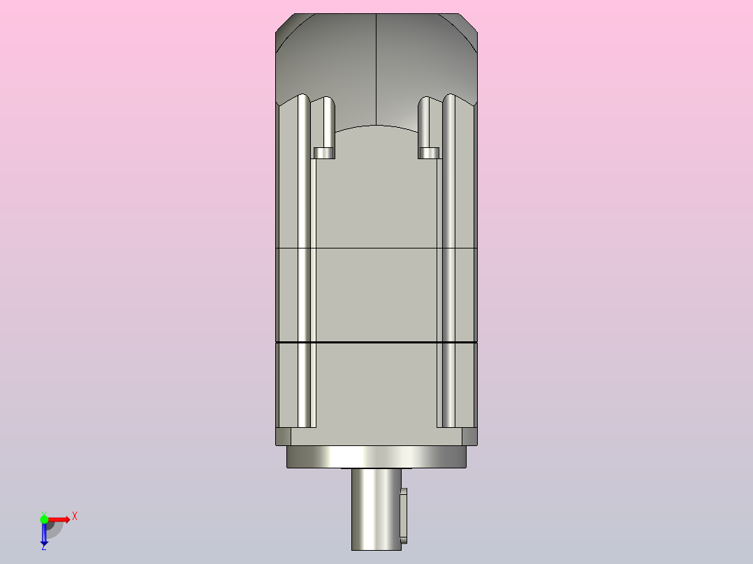 ZJGH090-L2 16-80-100-M6精密型ZJGH90转角行星减速机俯视图