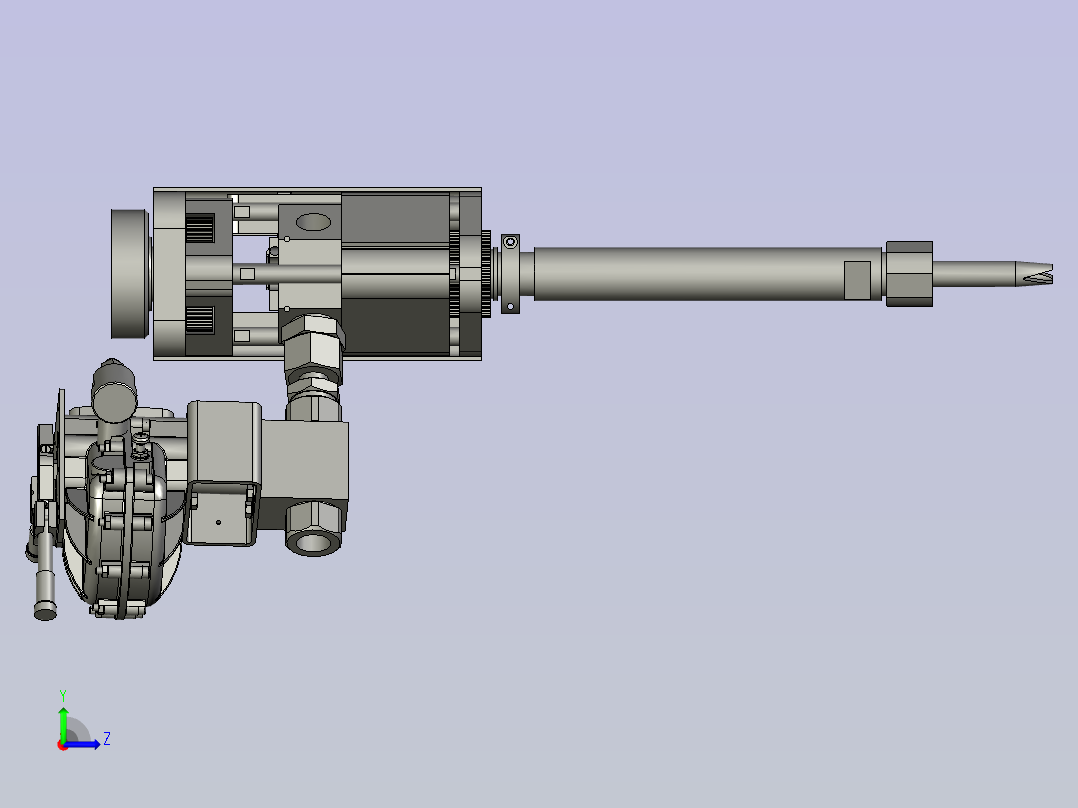 Assy6axis六轴自动胶枪左视图