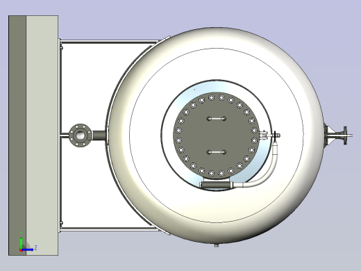 气体储存罐左视缩略图