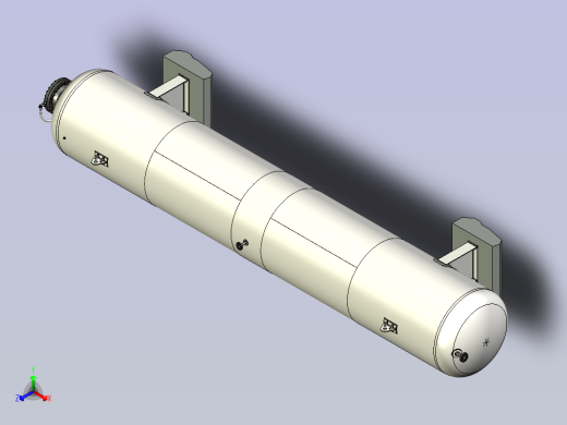 气体储存罐正等轴测缩略图
