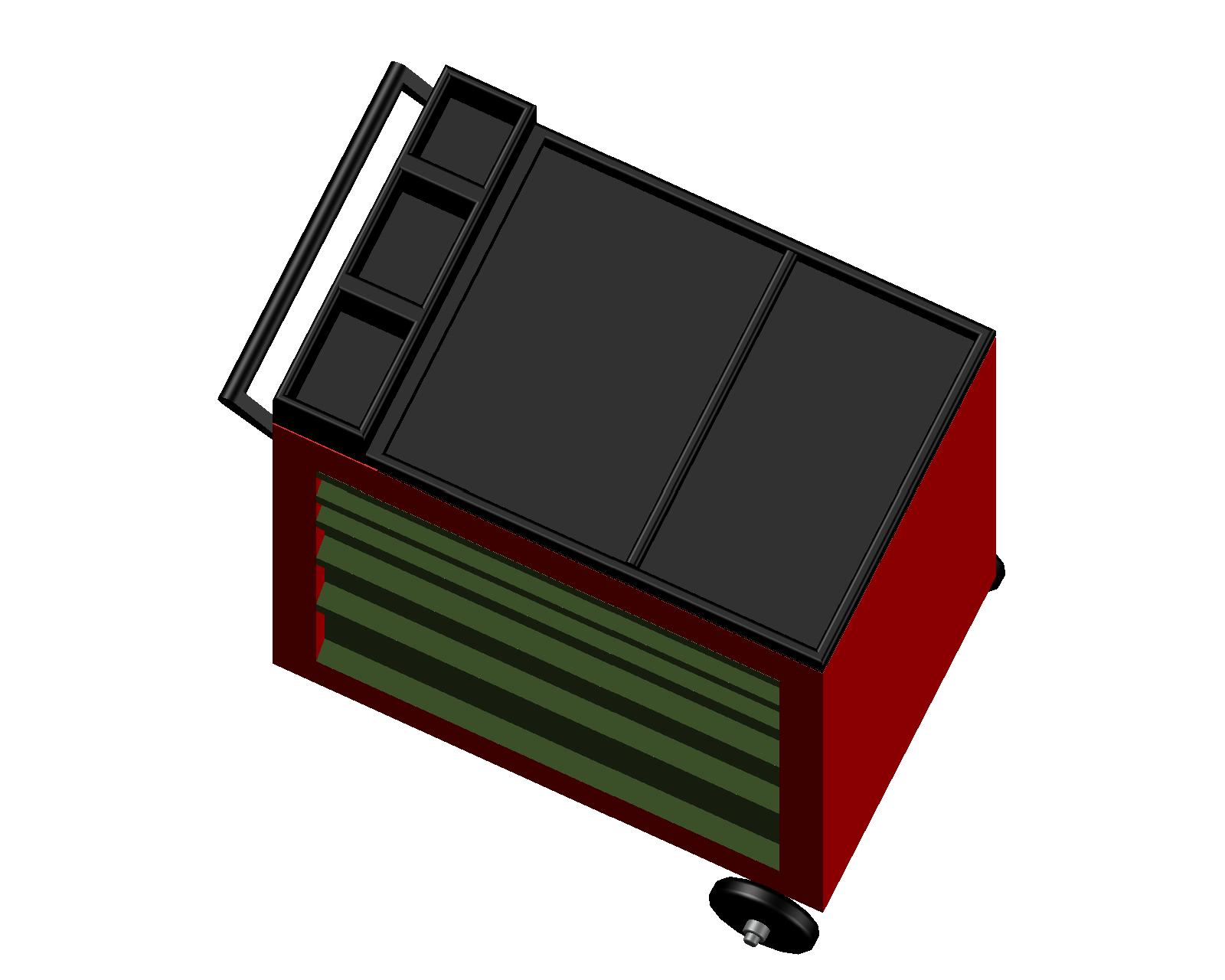 051-工具箱-工具箱手推车 CAD