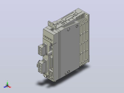 松下伺服电机驱动器MATSUSHITA_MADLT05SF正等轴测缩略图