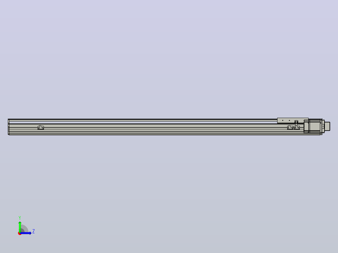 MT136BS半封闭丝杆滑台[MT136BS.L#.1150.BR.P40.C3]左视图