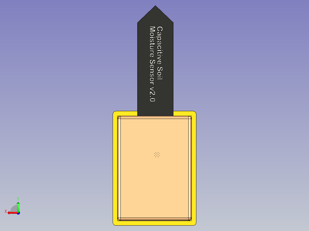 ESP32-dan电容式土壤湿度传感器后视图