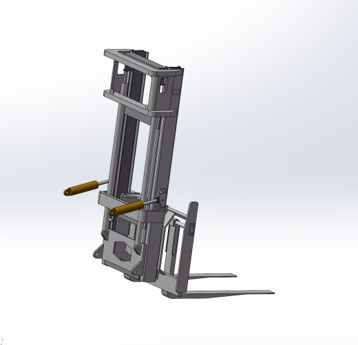 液压叉车工作装置设计 sw+cad+说明书缩略图