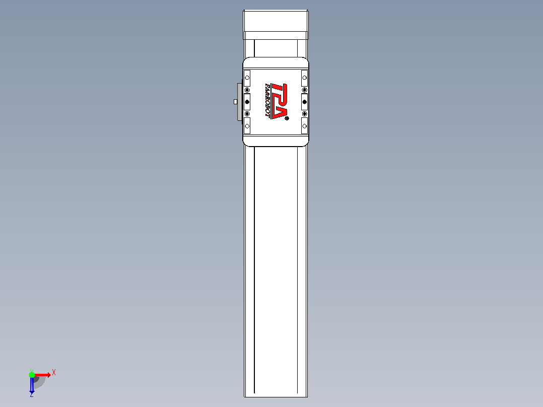 滚珠丝杠直线轴带导轨全封闭TPA-HCR-85D-1610C-L300-MP-C-P20-N3俯视图