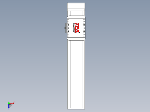 滚珠丝杠直线轴带导轨全封闭TPA-HCR-85D-1610C-L300-MP-C-P20-N3俯视缩略图