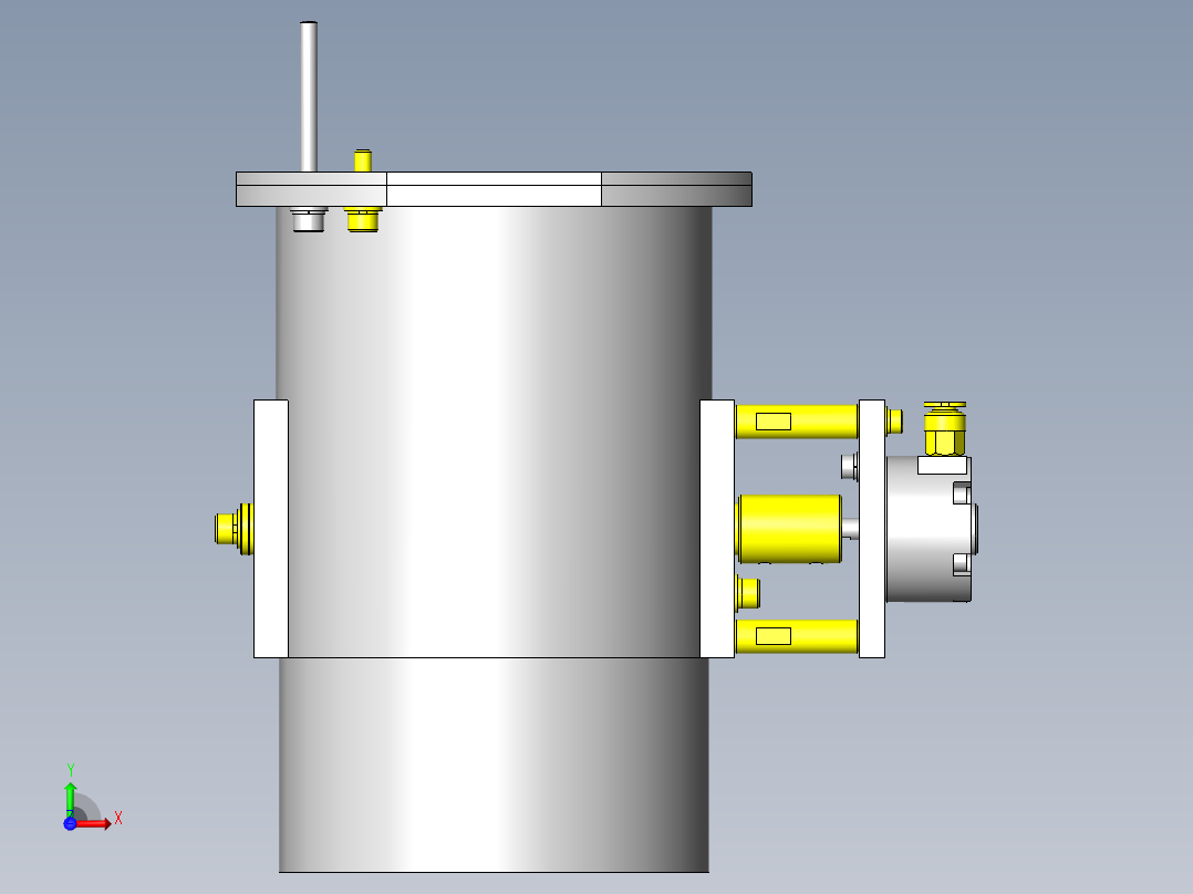 排气管集合箱前视图
