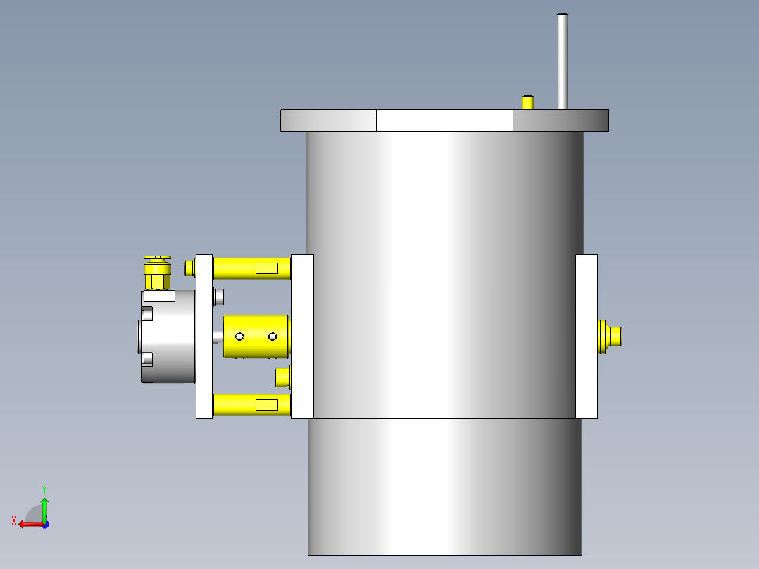 排气管集合箱后视图