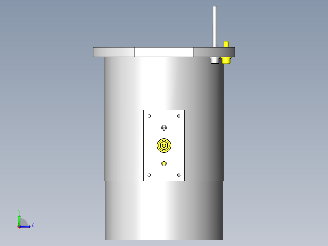 排气管集合箱左视图
