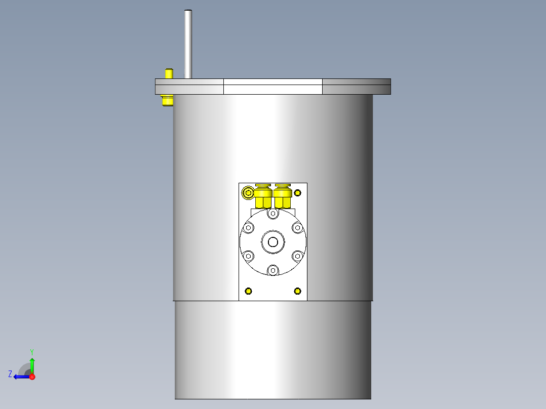 排气管集合箱右视图