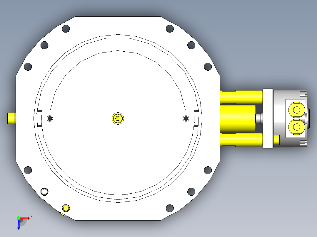 排气管集合箱俯视图