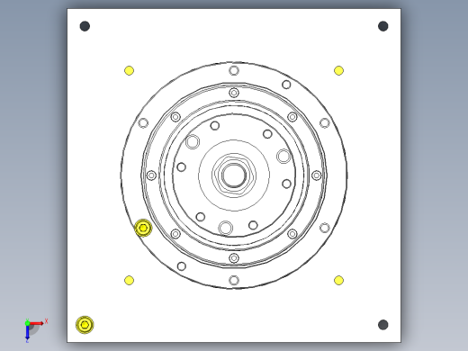 使用中空马达的简易旋转升降俯视缩略图
